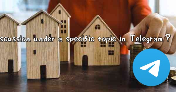 How to start a discussion under a specific topic in Telegram