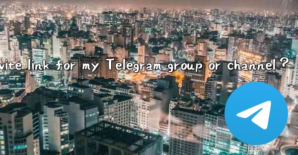 How to set an attractive invite link for my Telegram group o