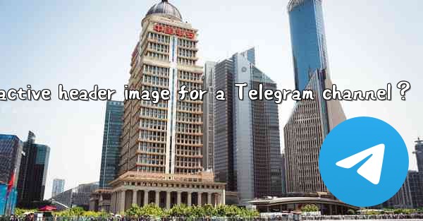 How to set an attractive header image for a Telegram channel