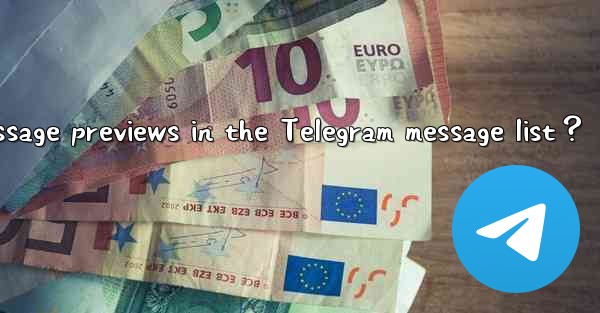 Why can't I see new message previews in the Telegram message